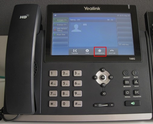 Einrichten einer Telefonkonferenz per Yealink T10/T10 Einrichten einer Telefonkonferenz per Yealink T10/T10