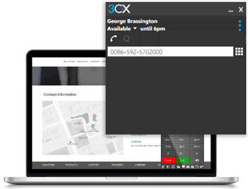 Click to Call CRM 3CX's Click to Call extension detects telephone numbers instantly