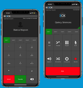 Benutzerhandbuch Anruf weiterleiten Mit den 3CX Apps k?nnen Anrufe bequem per Smartphone weiterleiten