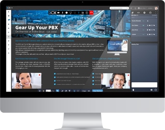 WebMeeting – Bildschirmfreigabe Unterstützen Sie Ihre Kunden und Mitarbeiter mit dem funktionsreichen Webkonferenzen-Tool von 3CX