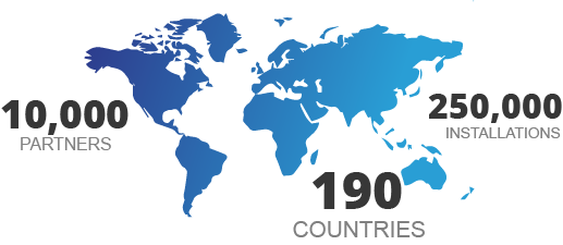 globaler Marktführer 3CX-Pr?senzen weltweit