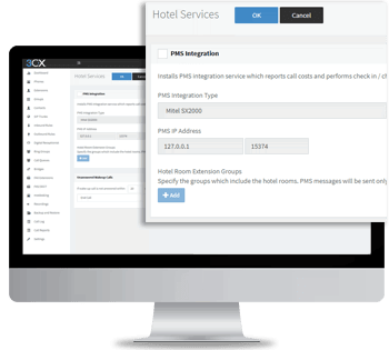Servicios de PBX para Hotel Integres su PBX para Hotel 3CX con alguno de los sistemas PMS más reconocidos y ahorre tiempo y dinero