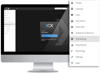 Videoconferencia – Reunión Ahorre tiempo y dinero con la videoconferencia gratis integrada de 3CX