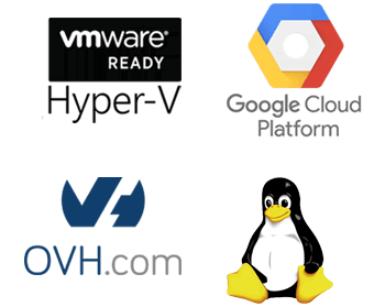 Proveedores de Centralita Virtual En la Nube con su proveedor de servicios en la nube, OVH, Amazon, 1&1 y Google Cloud