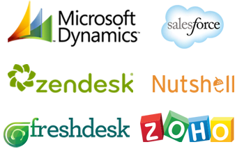 CRM Integration Server-Side Интегрируйте 3CX Pro и CRM-системы Amo, Bitrix24, ConnectWise, EveryoneAPI, Exact Online, Freshdesk, Freshsales, Microsoft Dynamics 365, Nutshell, Salesforce, Vtiger, Zendesk, Zoho