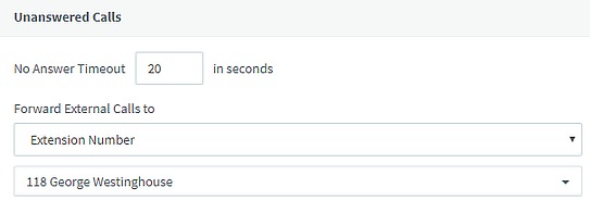 Web Client’s forwarding rules with multiple extensions