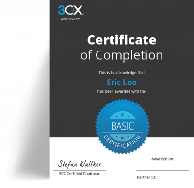3CX-certificaat Behaal uw 3CX-certificaat